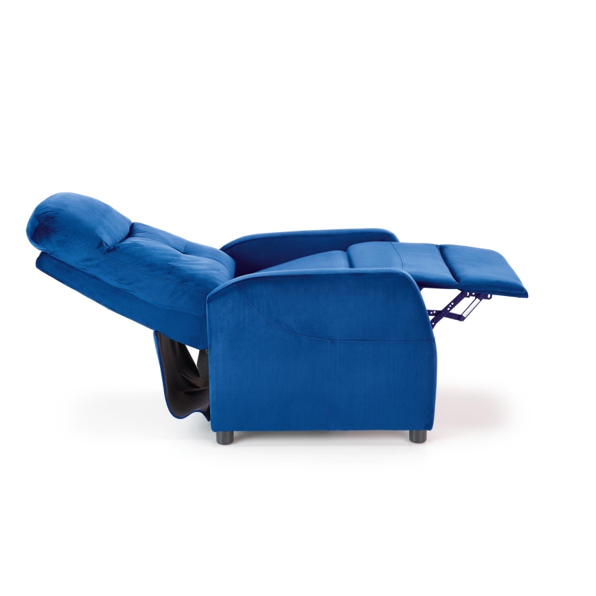 Fauteuil inclinable FELIPE bleu