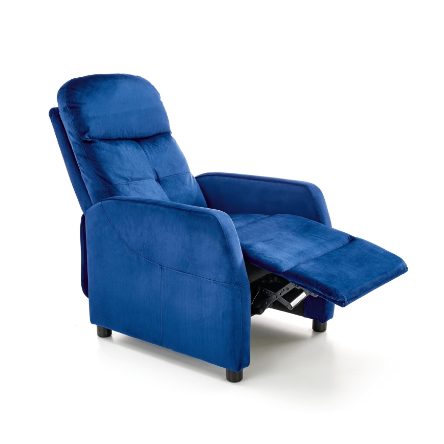 Fauteuil inclinable FELIPE bleu