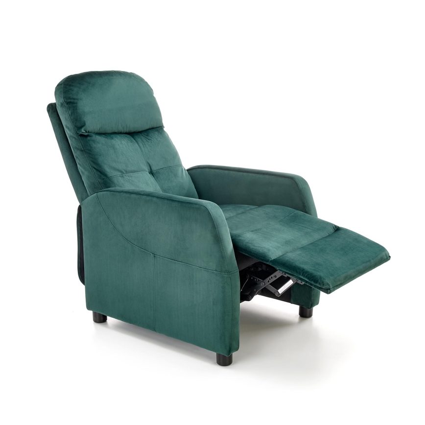Fauteuil inclinable FELIPE vert foncé