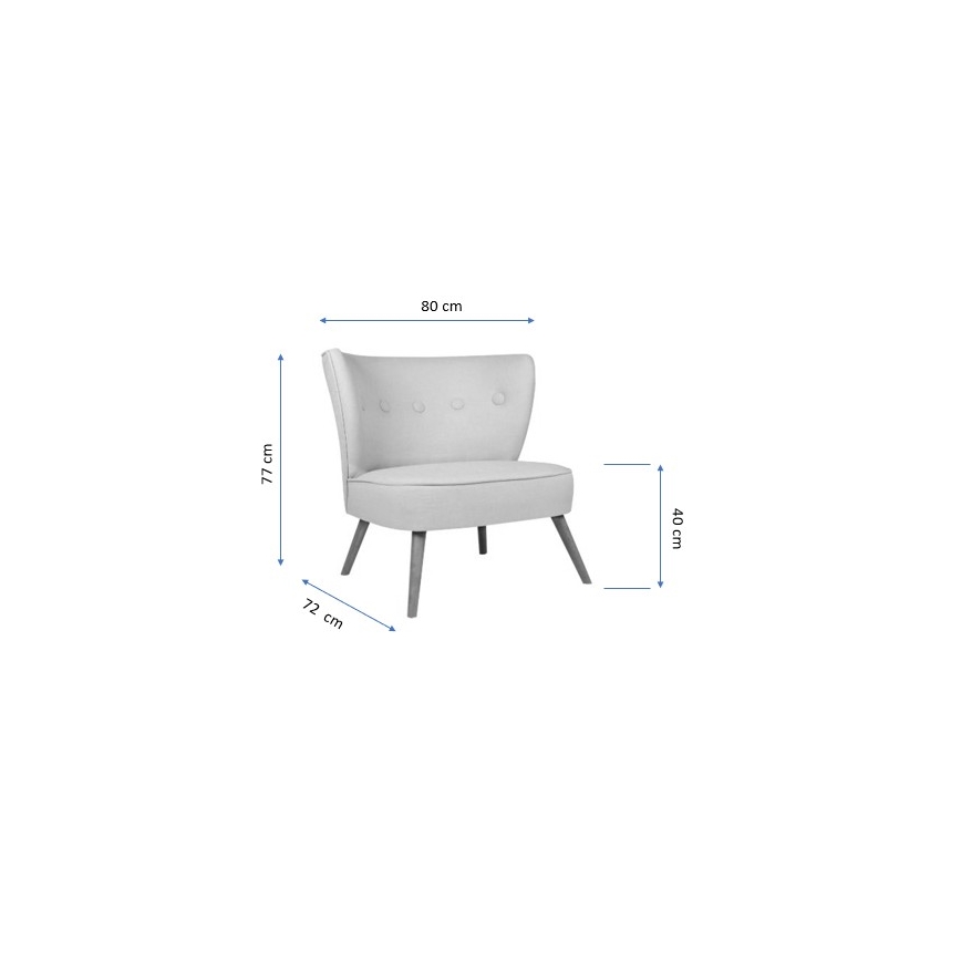 Fauteuil JENI crème