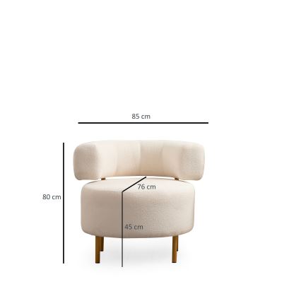 Fauteuil KARL blanc