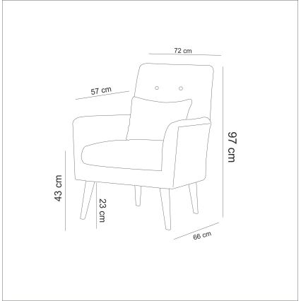 Fauteuil NIMO - blauw