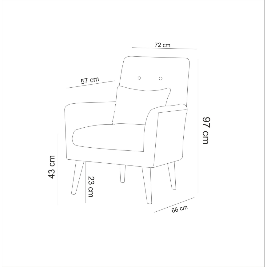 Fauteuil NIMO - blauw