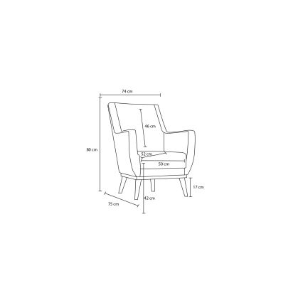 Fauteuil NUPI crème