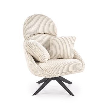 Fauteuil pivotant FORTE crème