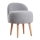 Fauteuil pour enfant MIKI Ø 46 cm gris