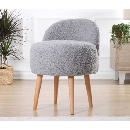 Fauteuil pour enfant MIKI Ø 46 cm gris