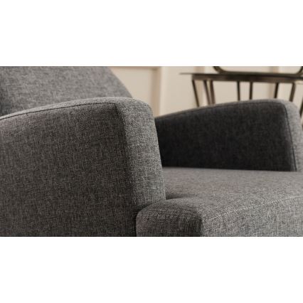 Fauteuil PULA gris foncé
