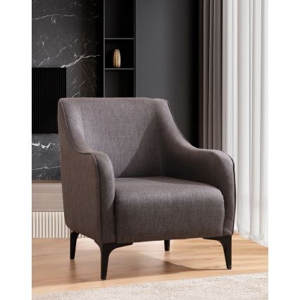 Fauteuil ROCO gris foncé