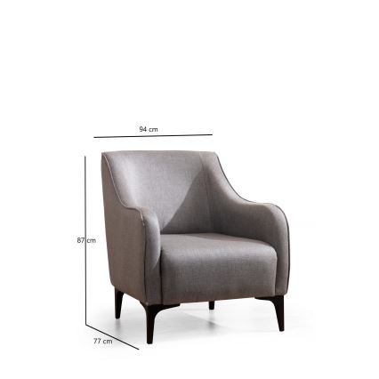 Fauteuil ROCO gris