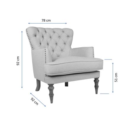 Fauteuil SCOT beige