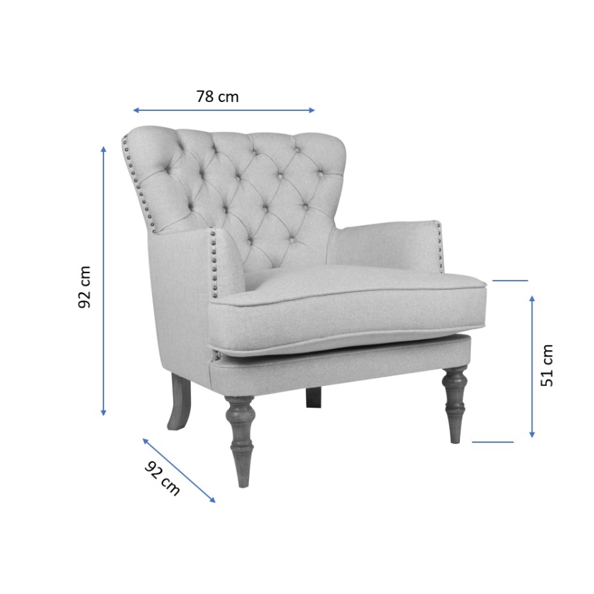 Fauteuil SCOT beige