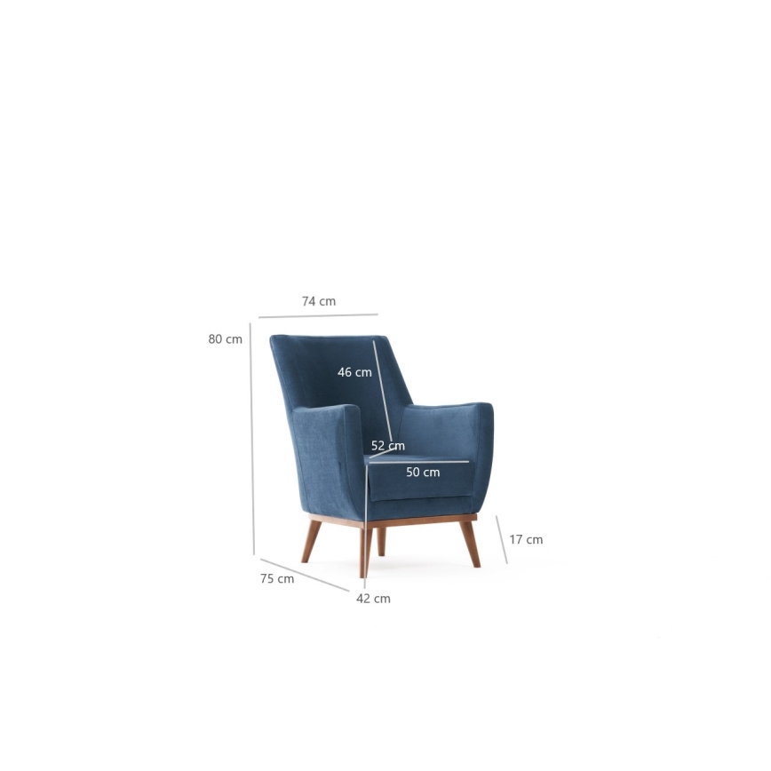 Fauteuil SIRO blauw