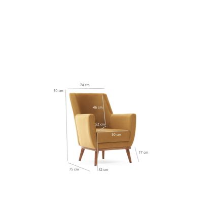 Fauteuil SIRO doré
