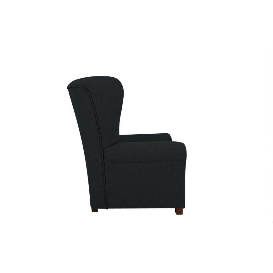 Fauteuil type ušák VIVA zwart