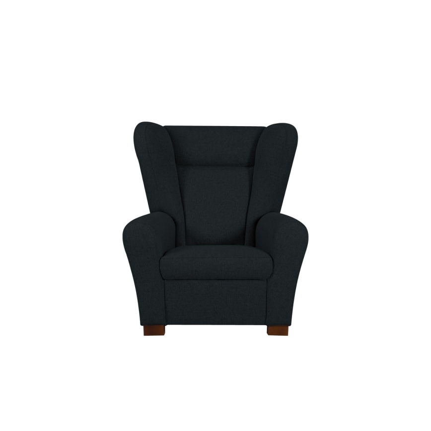 Fauteuil type ušák VIVA zwart