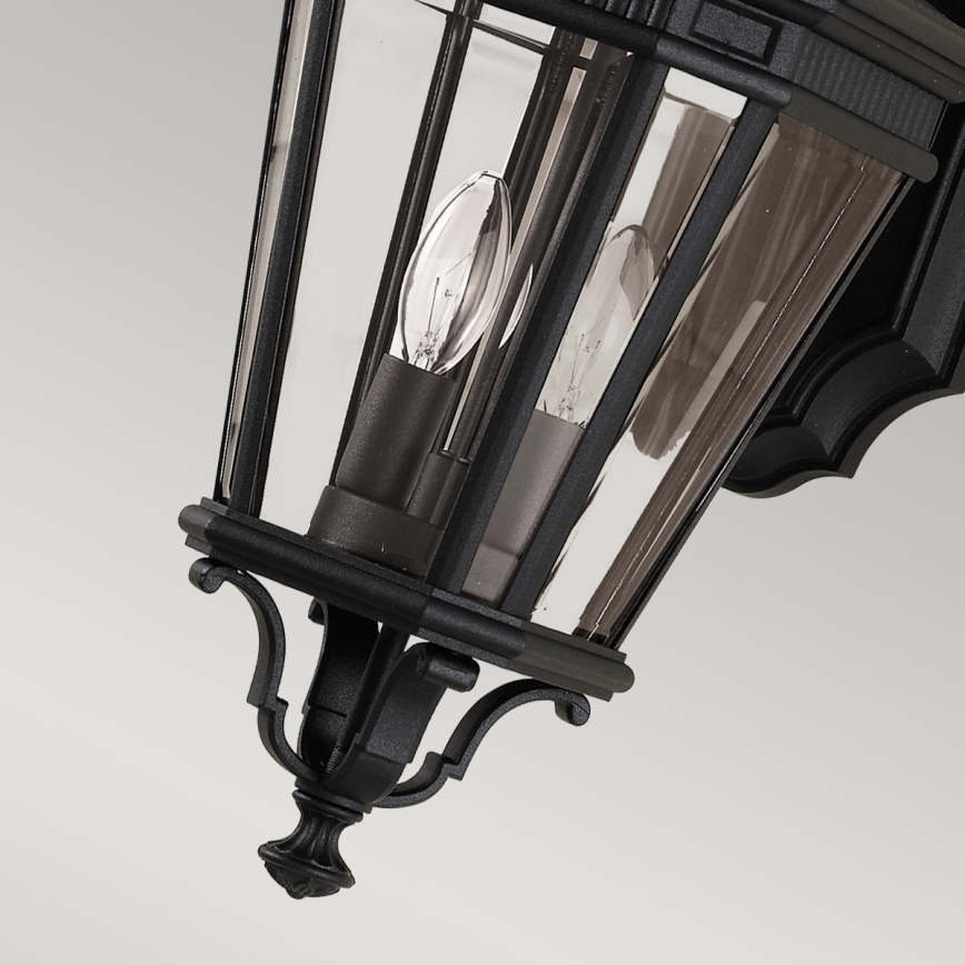 Feiss - Applique murale d'extérieur COTSWOLD LANE 2xE14/60W/230V IP44 noire