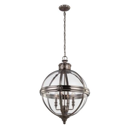 Feiss - Hanglamp aan een ketting ADAMS 4xE14/60W/230V brons