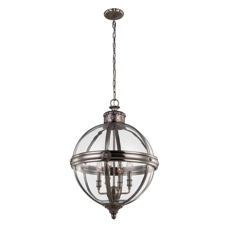 Feiss - Hanglamp aan een ketting ADAMS 4xE14/60W/230V brons