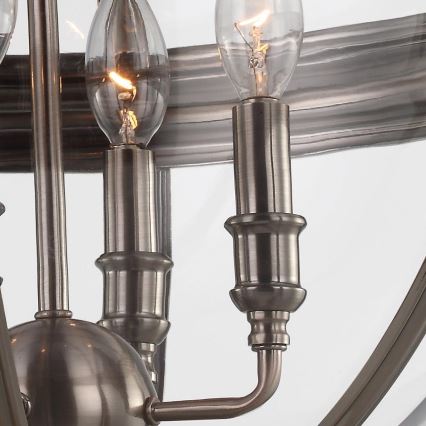 Feiss - Hanglamp aan een ketting ADAMS 4xE14/60W/230V brons