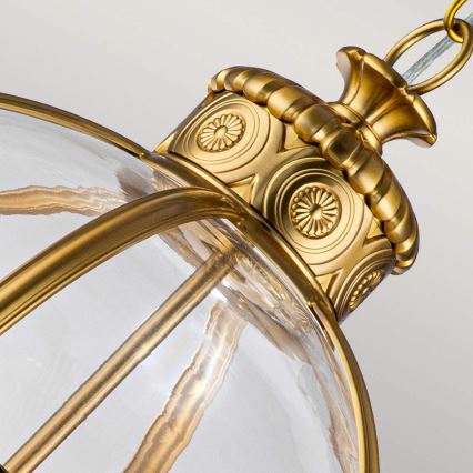 Feiss - Hanglamp aan een ketting ADAMS 4xE14/60W/230V goud