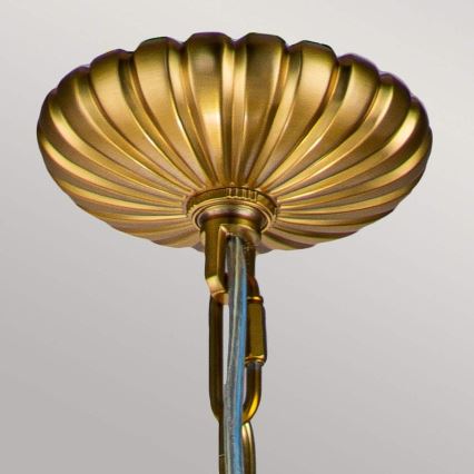 Feiss - Hanglamp aan een ketting ADAMS 4xE14/60W/230V goud
