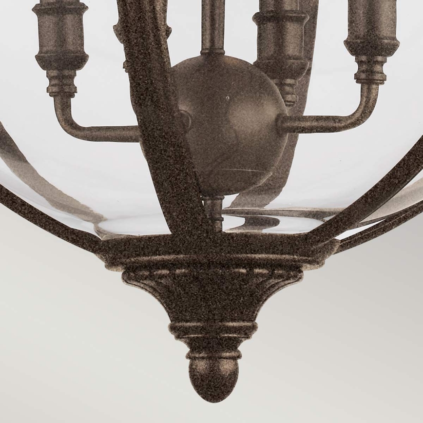Feiss - Hanglamp aan een ketting ADAMS 4xE14/60W/230V brons