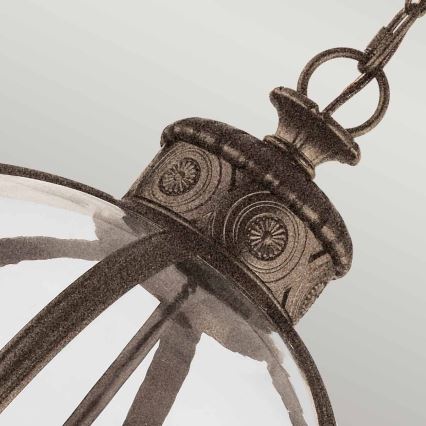 Feiss - Hanglamp aan een ketting ADAMS 4xE14/60W/230V brons