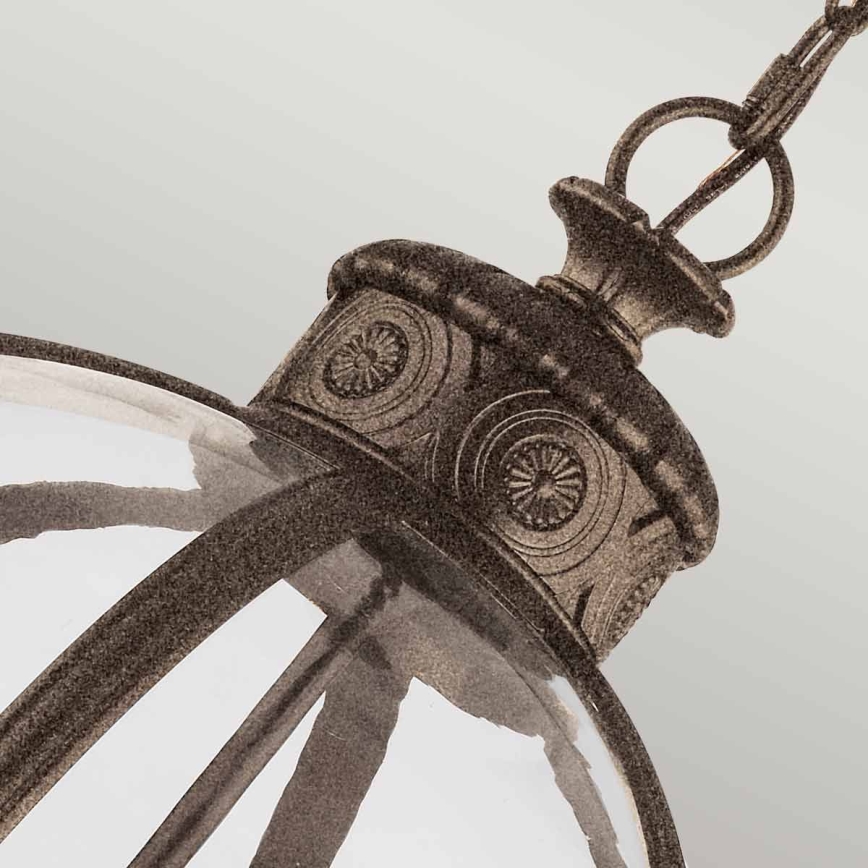 Feiss - Hanglamp aan een ketting ADAMS 4xE14/60W/230V brons