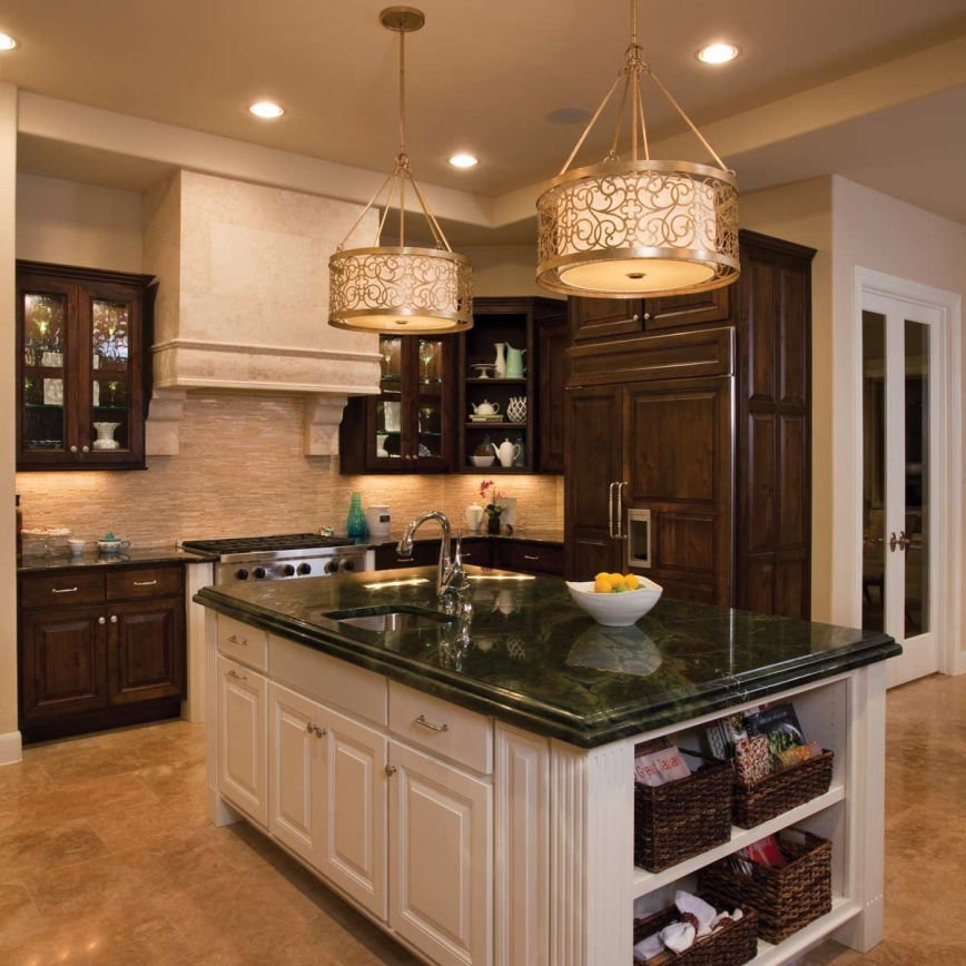 Feiss - Lustre sur tige ARABESQUE 4xE27/60W/230V doré