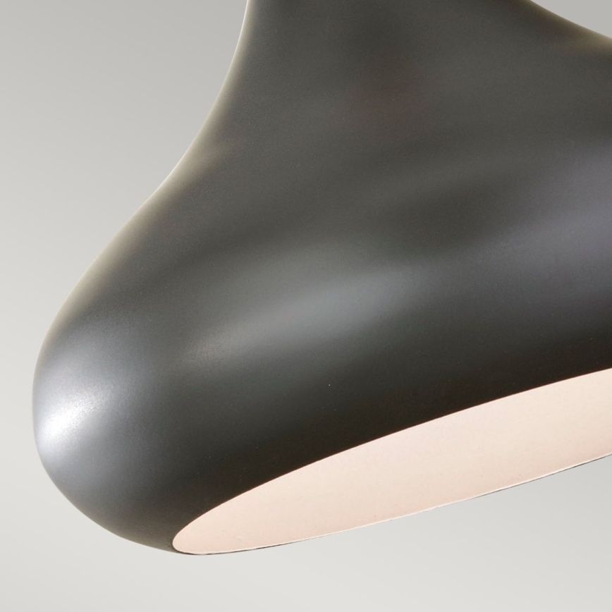 Feiss - Suspension sur câble BESO 1xE27/60W/230V Ø 25,4 cm noir/cuivré