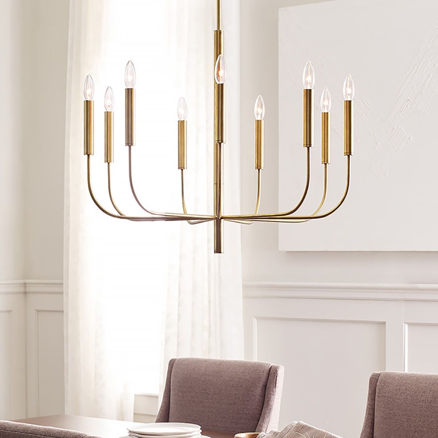 Feiss - Hanglamp met vaste pendel BRIANNA 9xE14/60W/230V