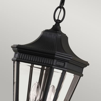Feiss - Buitenhanglamp aan ketting COTSWOLD LANE 2xE14/60W/230V IP23 zwart
