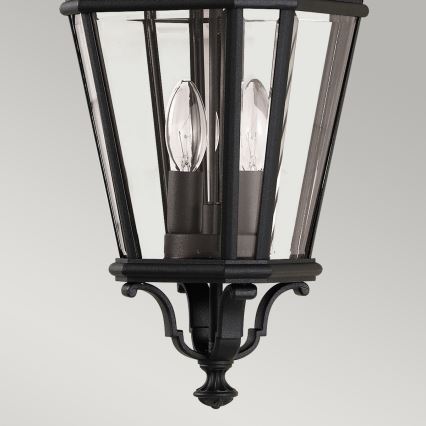 Feiss - Buitenhanglamp aan ketting COTSWOLD LANE 2xE14/60W/230V IP23 zwart
