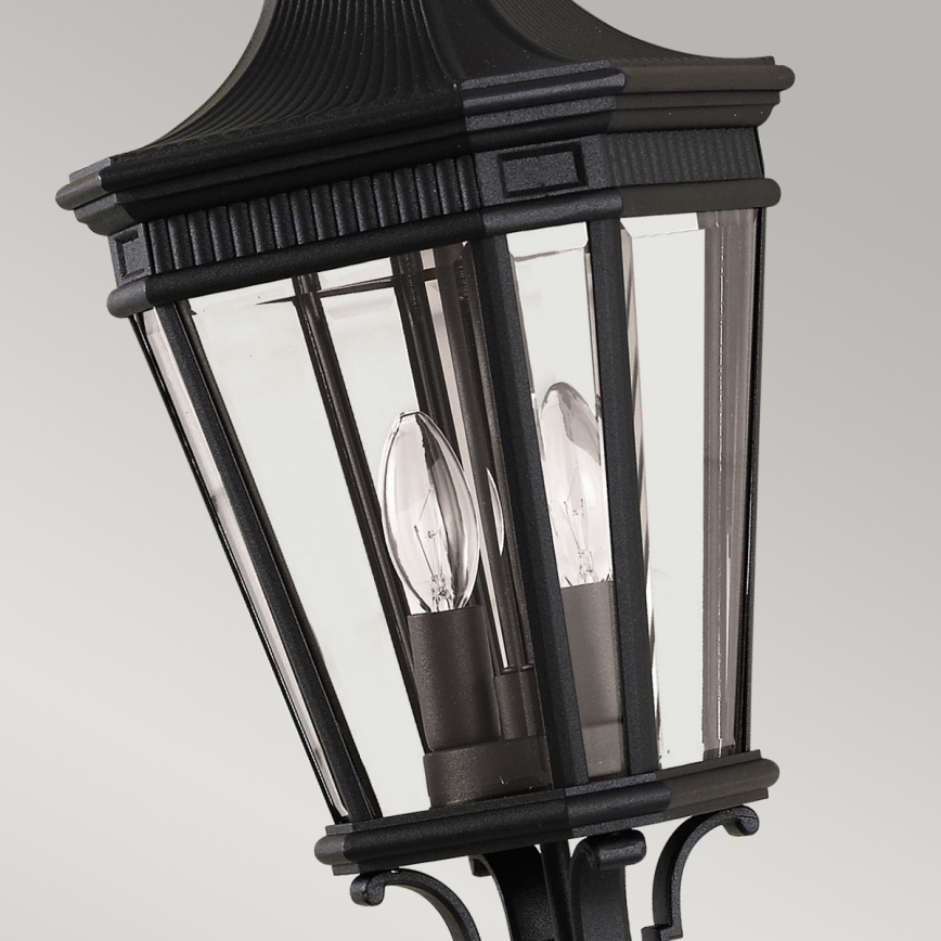 Feiss - Buitenhanglamp aan ketting COTSWOLD LANE 2xE14/60W/230V IP23 zwart