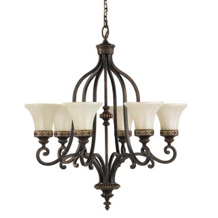 Feiss - Hanglamp aan een ketting DRAWING ROOM 6xE27/60W/230V