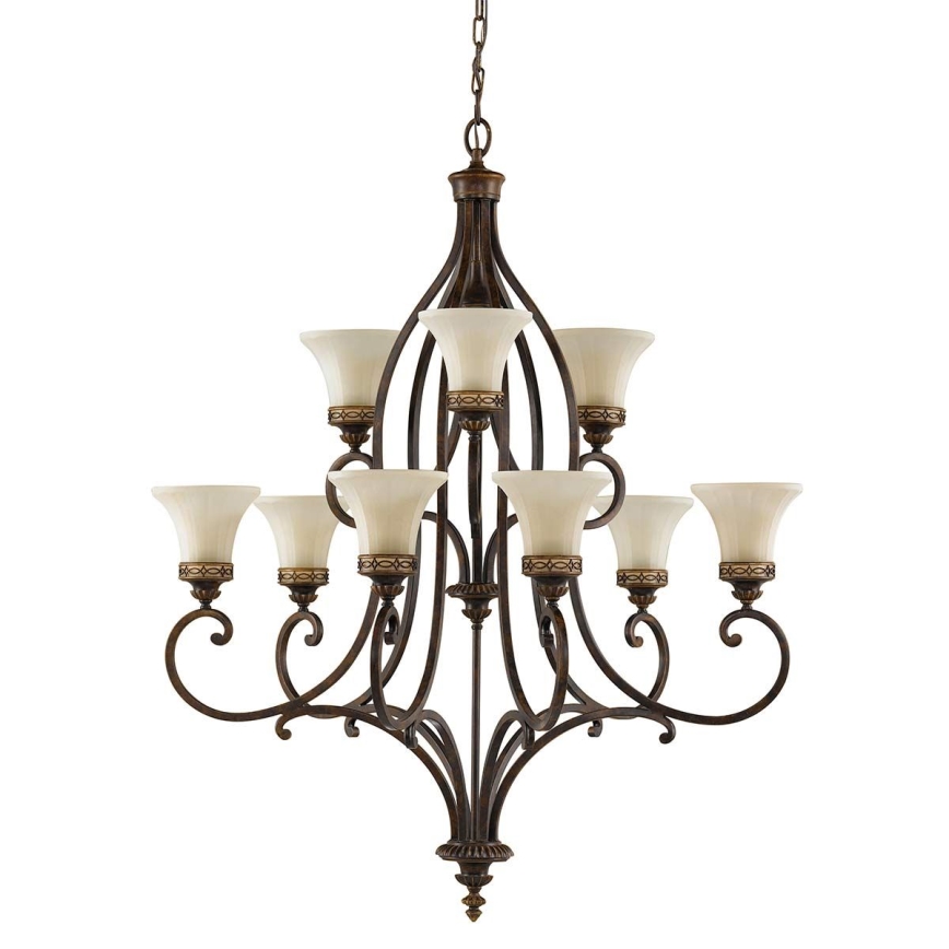 Feiss - Suspension chaîne DRAWING ROOM 9xE27/60W/230V