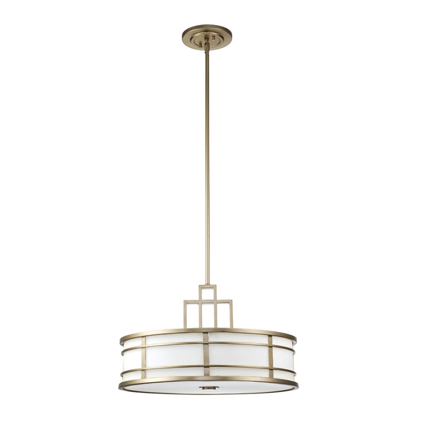 Feiss - Suspension sur tige FUSION 3xE27/40W/230V dorée