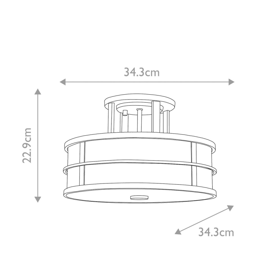 Feiss - Plafonnier FUSION 3xE27/40W/230V