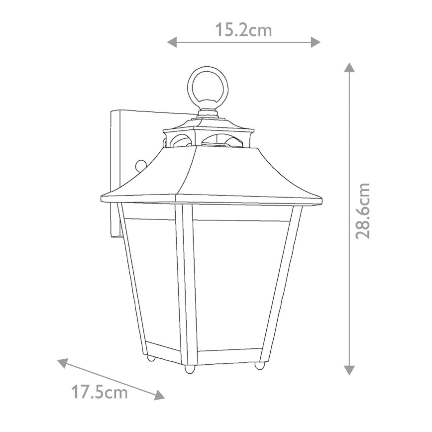 Feiss - Wandlamp voor buiten GALENA 1xE27/60W/230V IP44