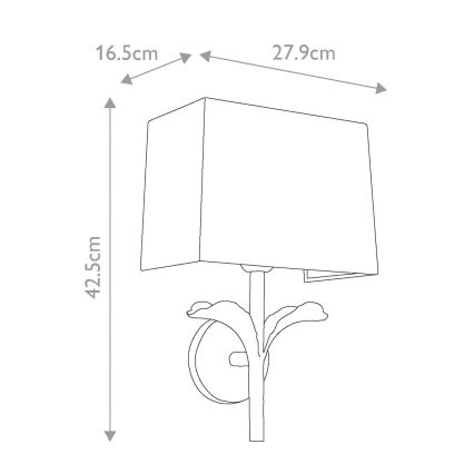Feiss - Wandlamp GEORGIA 1xE27/60W/230V