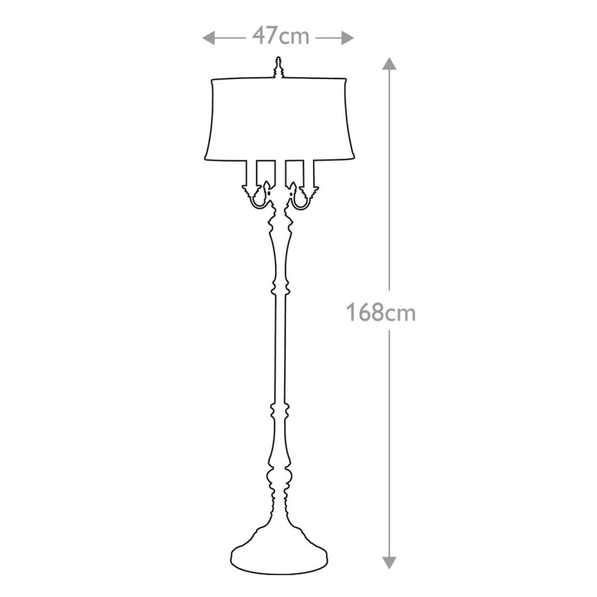 Feiss - Lampadaire GIBSON 4xE27/60W/230V