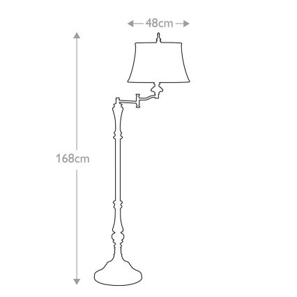 Feiss - Lampadaire GIBSON 1xE27/60W/230V