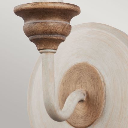 Feiss - Wandlamp HARTSVILLE 1xE14/40W/230V beige/bruin