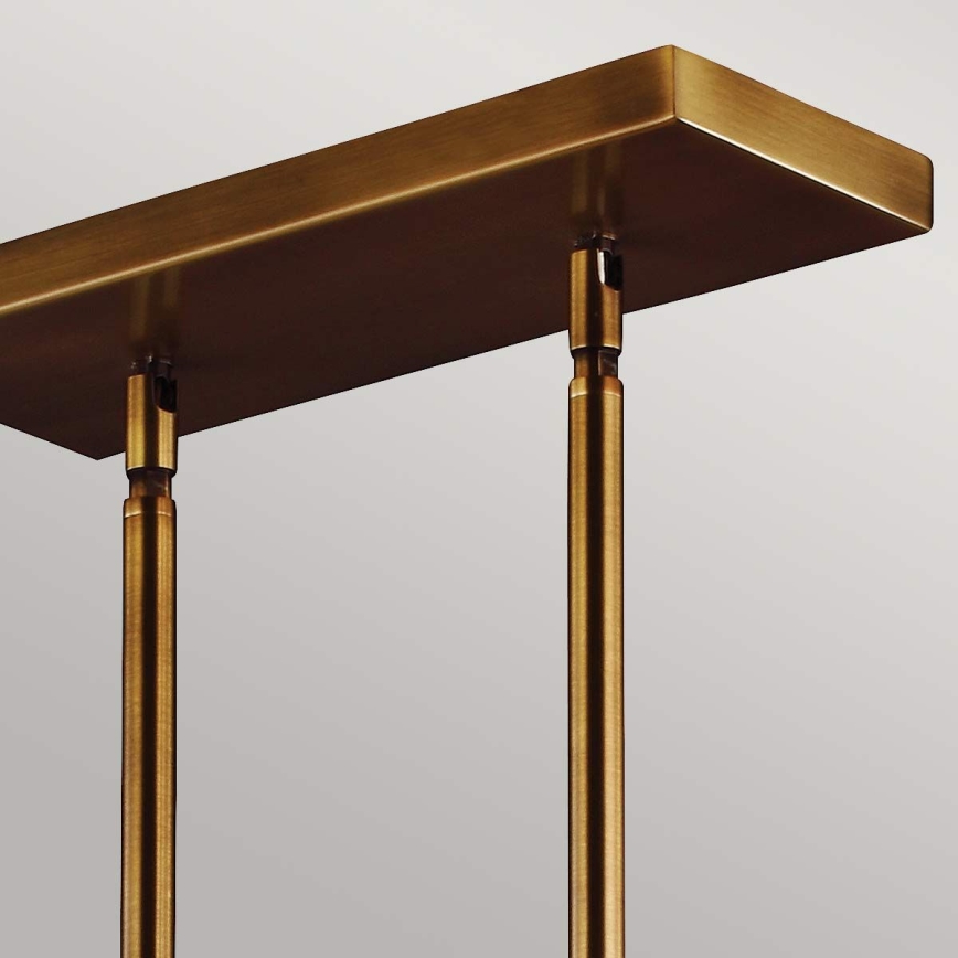 Feiss - Suspension sur tige HOBSON 3xE27/60W/230V bronze