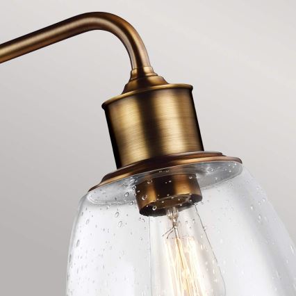 Feiss - Suspension sur tige HOBSON 3xE27/60W/230V bronze