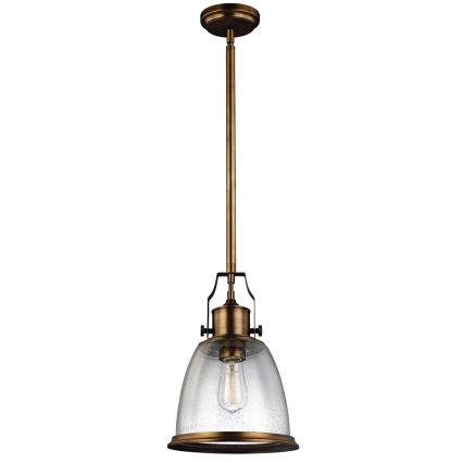 Feiss - Hanglamp met vaste pendel HOBSON 1xE27/60W/230V brons