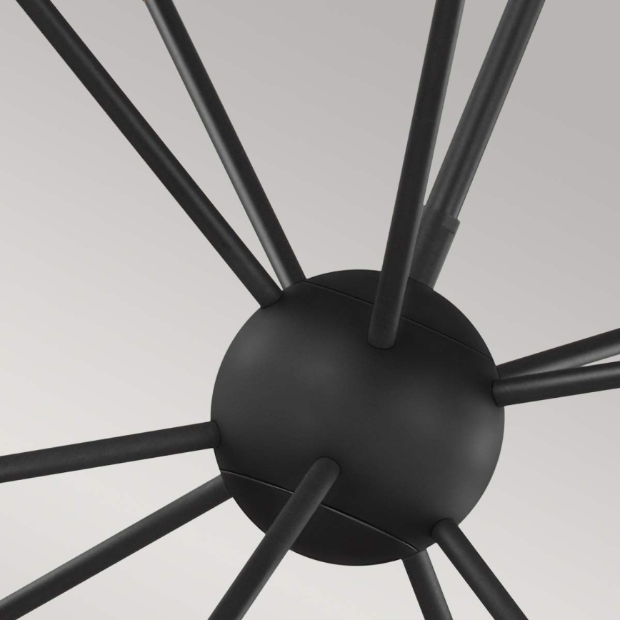 Feiss - Suspension-barre JAX 10xG9/3W/230V noir/doré