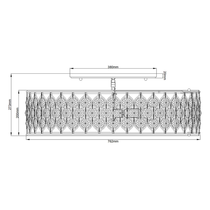 Feiss - Plafondlamp LUCIA 6xE27/60W/230V