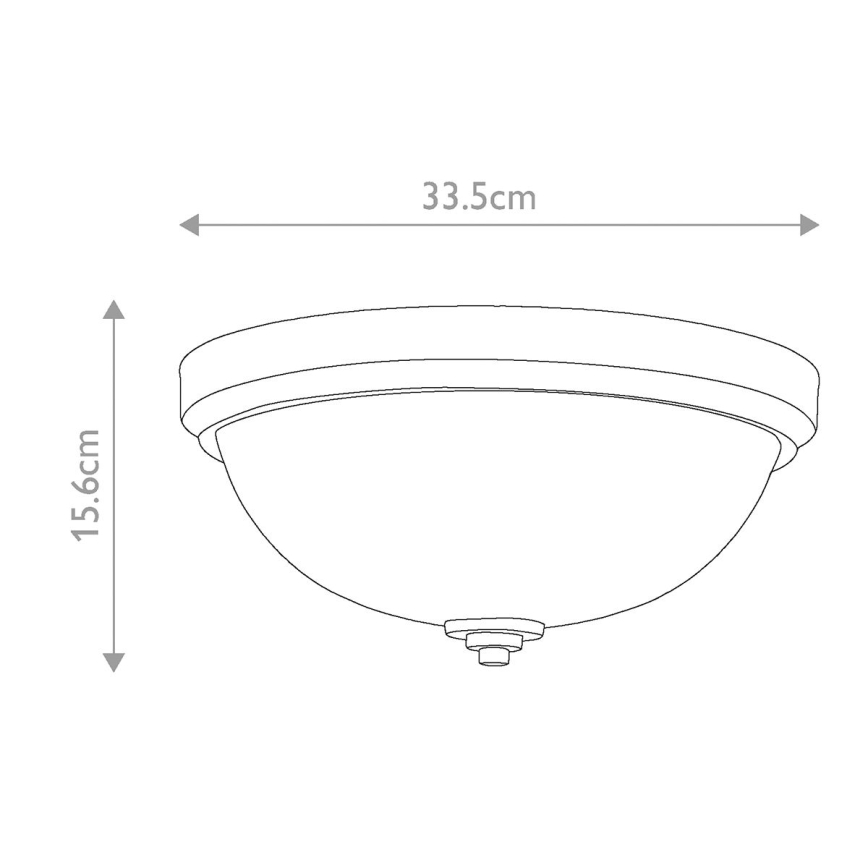 Feiss - Badkamer plafondlamp MALIBU 2xE27/60W/230V IP44